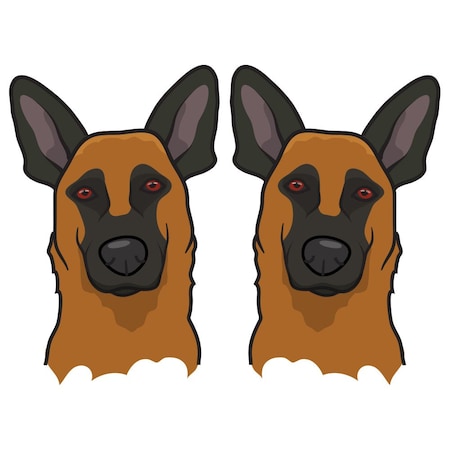 Signmission Belgian Malinois Dog Decal, Dog Lover Decor Vinyl Sticker D-24-Belgian Malinois